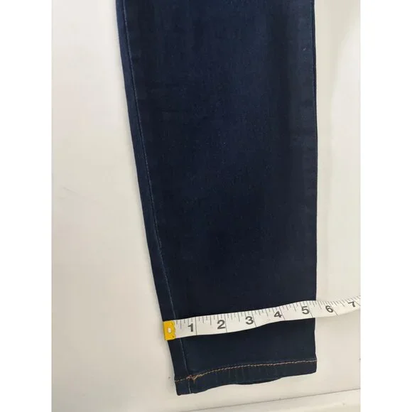 NWT Fashion Nova Jeans 13 Skinny Dark Wash High Waisted Streetwear Minimalist - Picture 9 of 14